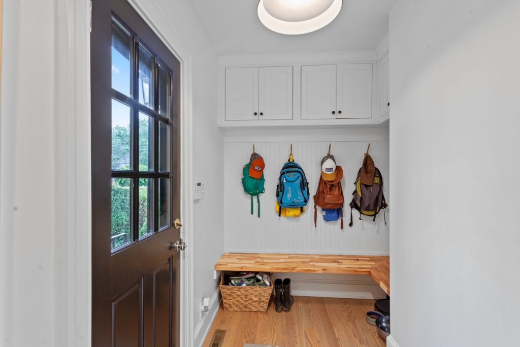 custom closet and mudrooms